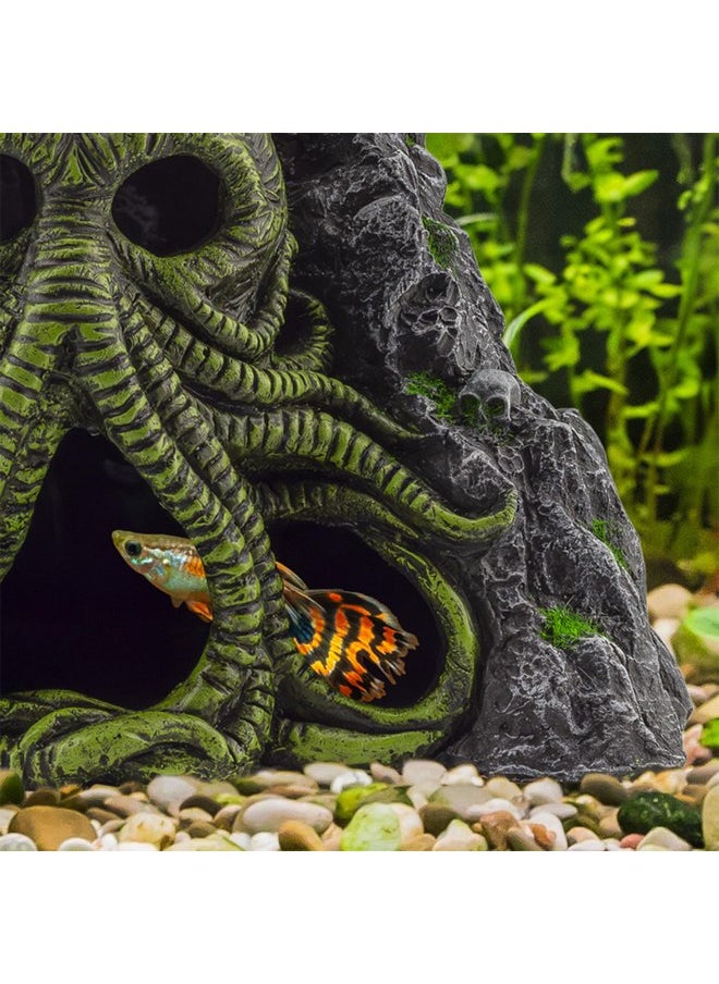 Toy Vault - Toy Vault Cthulhu Monster Aquarium Cave Hideaway Fish Tank Decor, H.P. Lovecraft Themed - Image 1