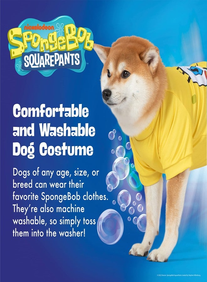 SpongeBob SquarePants for Pets Halloween Tee & Shorts for Dogs - Fun and Cute Halloween Costumes for Dogs - Officially Licensed Spongebob Squarepants Pet Products, Spongebob Dog Outfit Large, Yellow - Image 3