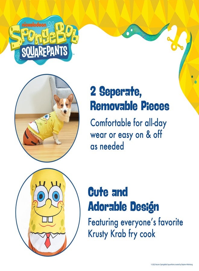 SpongeBob SquarePants for Pets Halloween Tee & Shorts for Dogs - Fun and Cute Halloween Costumes for Dogs - Officially Licensed Spongebob Squarepants Pet Products, Spongebob Dog Outfit Large, Yellow - Image 4