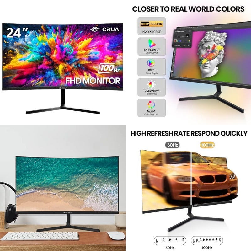 كروا CRUA 1080p Pc Monitor 24 inch