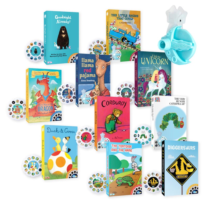 Moonlite Storytime 10Story Mega Bundle with The Moonlite Projector  10 Single Stories Including Childrens Timeless Storybook Classics for Ages 16 - Image 2