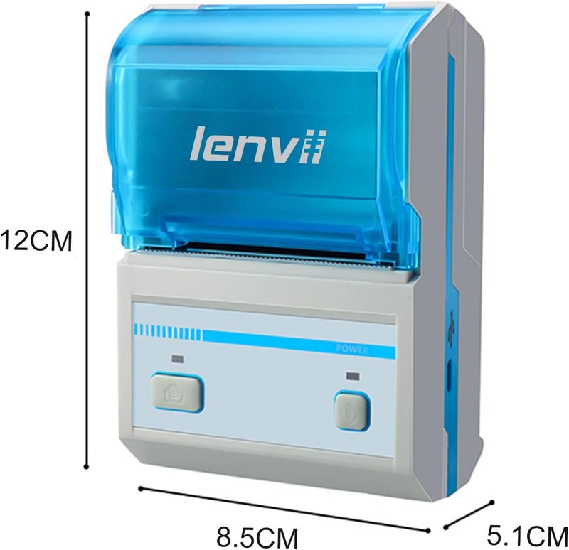 LENVII 2 Inch Portable Bluetooth Thermal Label Printer 58mm Barcode Printer, Sticker Maker for Clothing,Retail, Mailing,Product Labels for Warehouse,Retail Stores Compatible with Android & iOS System - Image 4