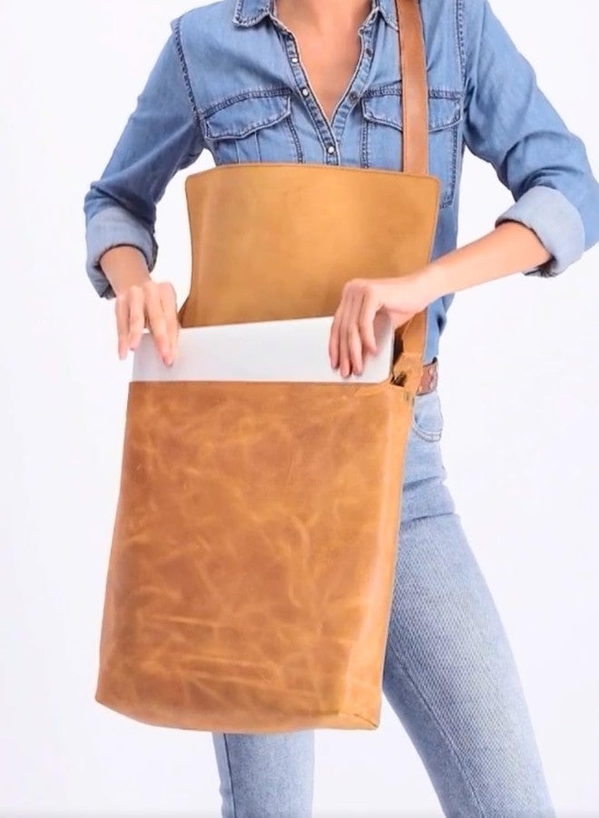 STRUTT Lily - The Drifter Travelling Tote | Leather Tote bag for women | College | Office | Travel | Daily Use Large Travel Tote | Travel bag Large shoulder bag | large shoulder handbag - Image 4