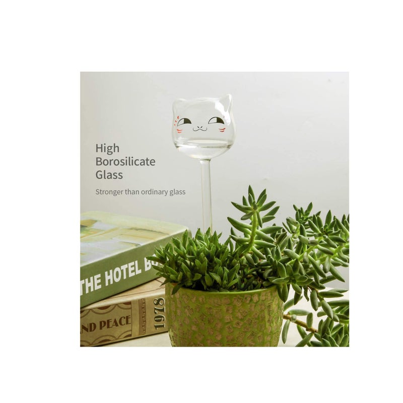 Zikra 3 Pack Plant Waterer Self Watering Globes,Bird Shape Hand Blown Transparent Mini Durable Clear Glass Aqua Bulbs - Image 5