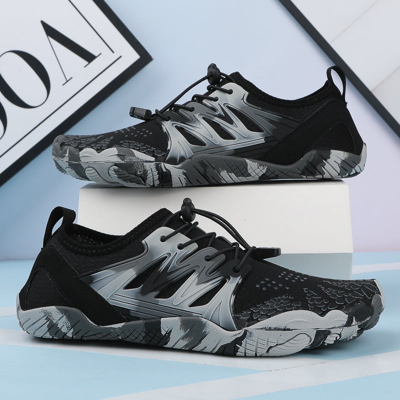 Generic Parent-Child Beach Shoes Childrens Tracing Shoes Seaside Swimming Shoes Outdoor Breathable Hiking Fishing Shoes Black