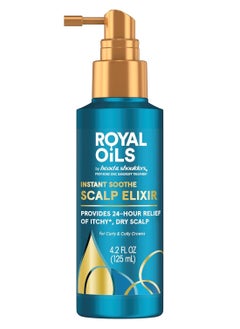 Head & Shoulders Scalp Elixir Treatment, Instant Soothe, Anti Dandruff, Royal Oils Collection with Cooling Menthol and Peppermint oil, 4.2 fl oz
