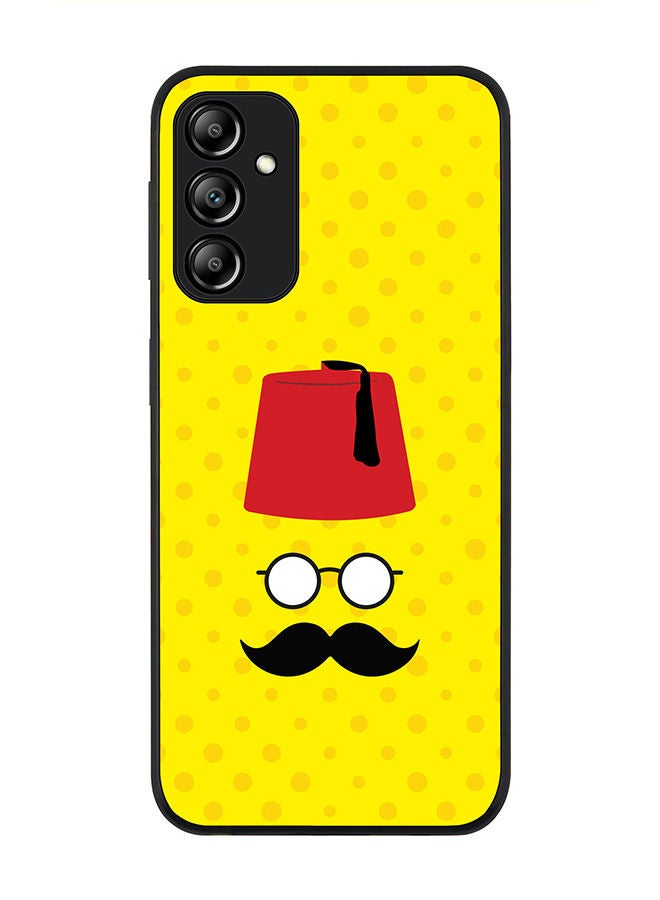 Stylizedd Rugged Black edge case for Samsung Galaxy A24 4G Slim fit Soft Case Flexible Rubber Edges Anti Drop TPU Gel Thin Cover - Moussy Basha - Image 1