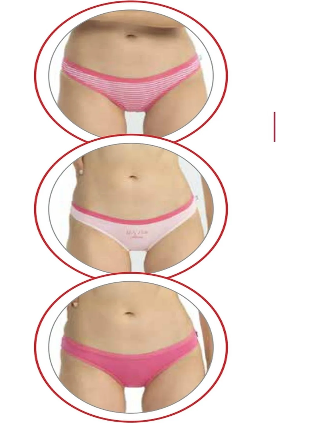 U.S. Polo Assn. 66433 Women's Mixed Pattern Cotton 3-Pack Briefs-Fuchsia