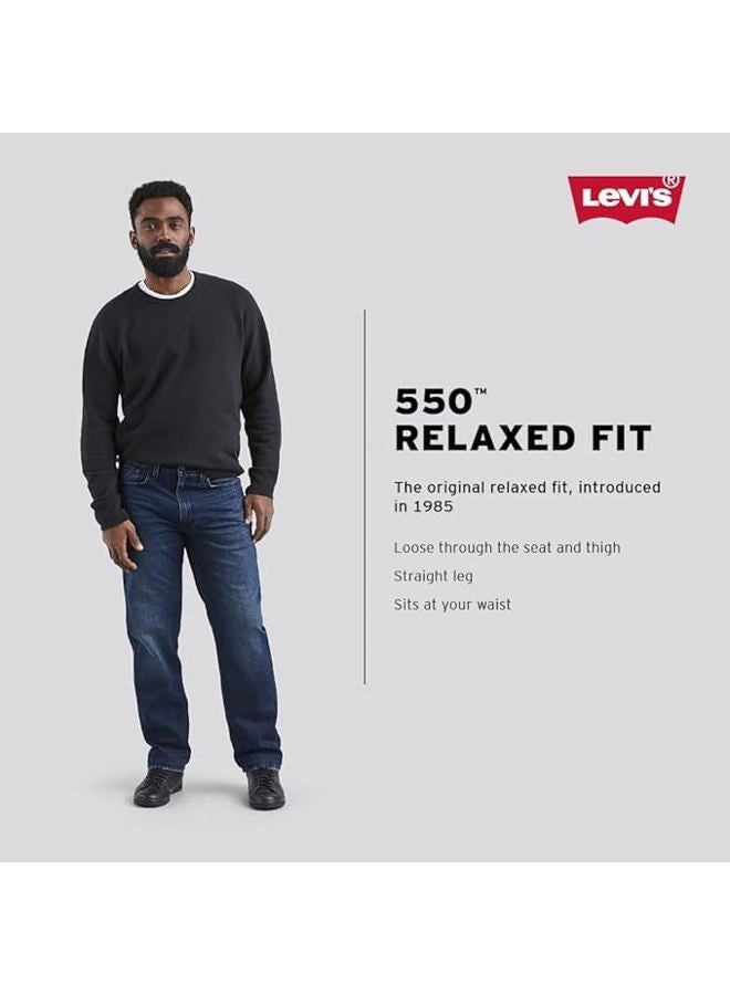 Levi's Mens's 550 Relaxed Fit Jeans Clif 38W x 32L - Image 3