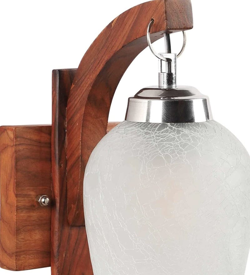 Lyse Decor Glass Decorative Wall Hanging Light for Living Room, Wall Lamp Sconce for Home Decoration (Brown) - Image 5