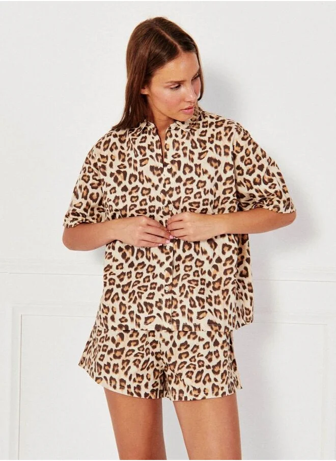 UNDIZ Leopard print shirt