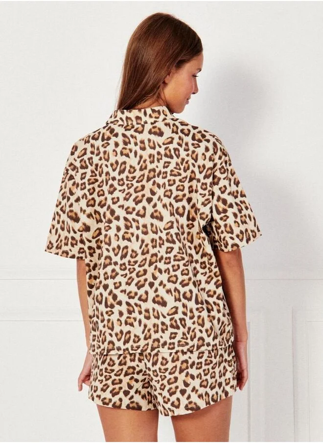 UNDIZ Leopard print shirt
