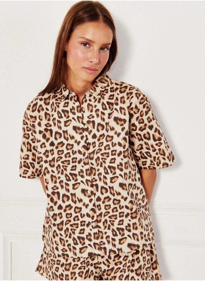 UNDIZ Leopard print shirt