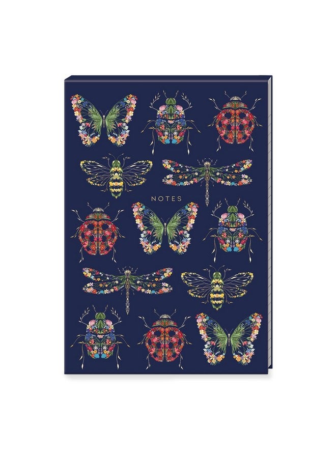 Lady Jayne Lady Jayne Botanical Garden Insects, Large Hardcover Flip Top Notepad, 60 Lined Sheets (12947) - Image 1