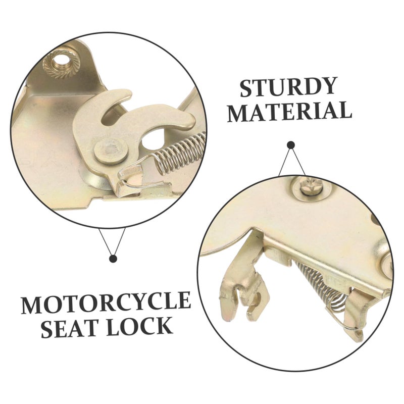 Anti Theft Motorcycle Seat Lock Metal Brake Pedal Mount Easy Installation Secure Stability - Image 4