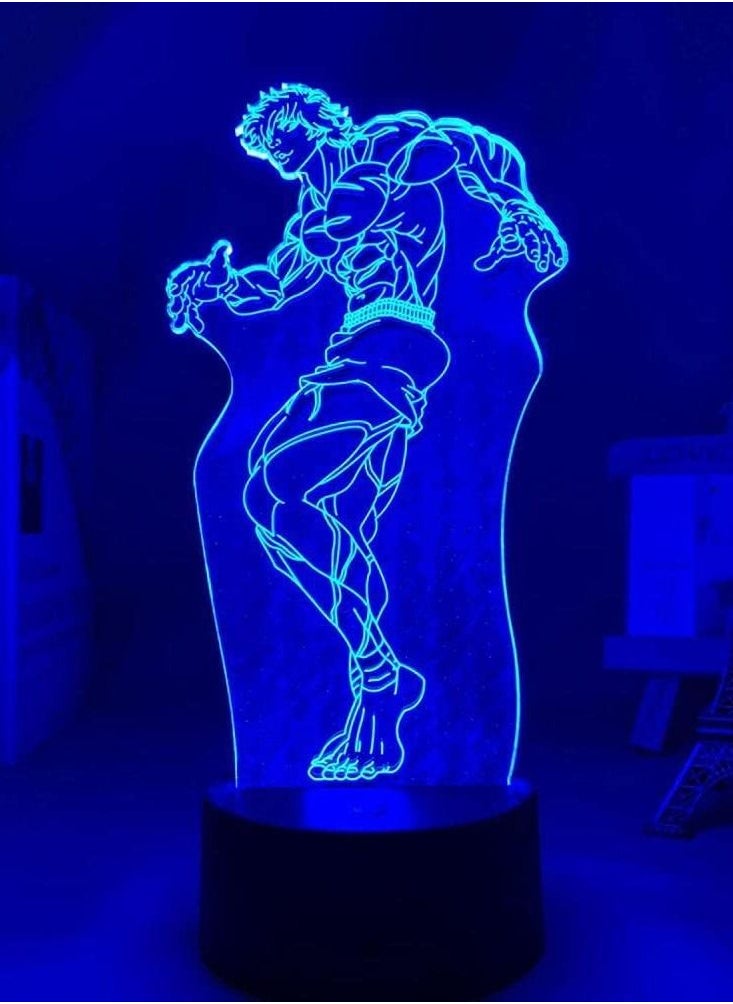 althiqahkey - 3D Illusion Led Lamp Night Light Usb Anime Bucky Grab Bucky Hamma Leader Decorate Children Bedroom Birthday Room Acrylic Desk - Image 1