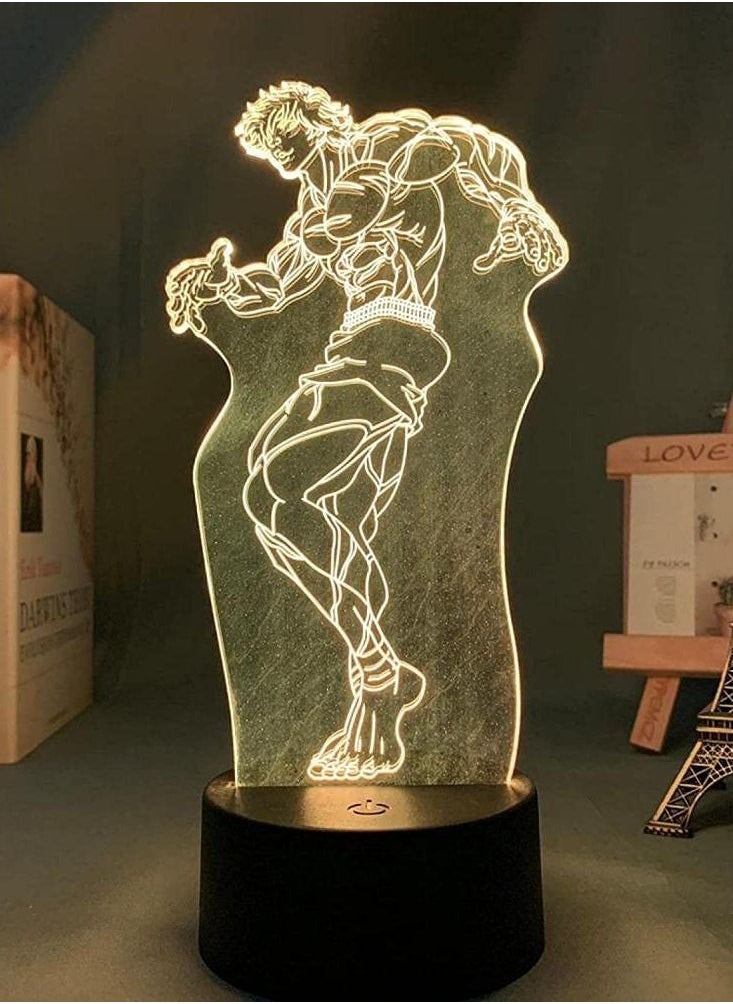 althiqahkey - 3D Illusion Led Lamp Night Light Usb Anime Bucky Grab Bucky Hamma Leader Decorate Children Bedroom Birthday Room Acrylic Desk - Image 1