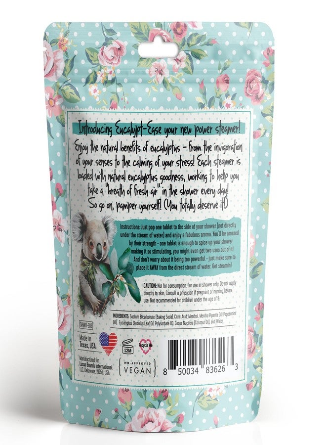 Bella and Bear Bella & Bear Shower Steamers Eucalyptus Shower Bombs Aromatherapy, Shower Tablets - Eucalypt-Ease Shower Steamers with Essential Oils - Home Essentials Bath Bombs Tablets (7) - Image 3