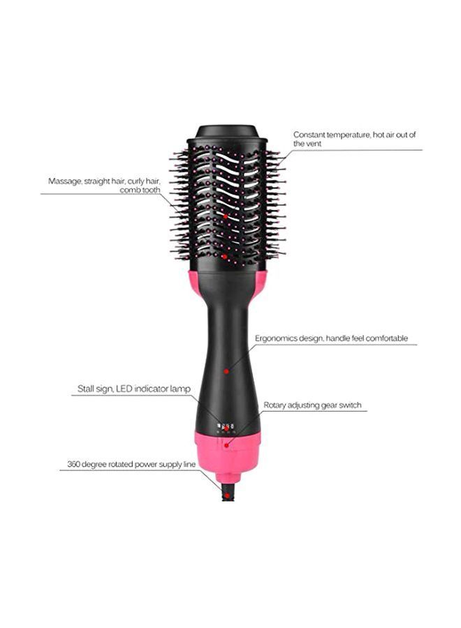 NIBEMINENT One Step Hair Dryer And Styler Black/Pink - Image 3