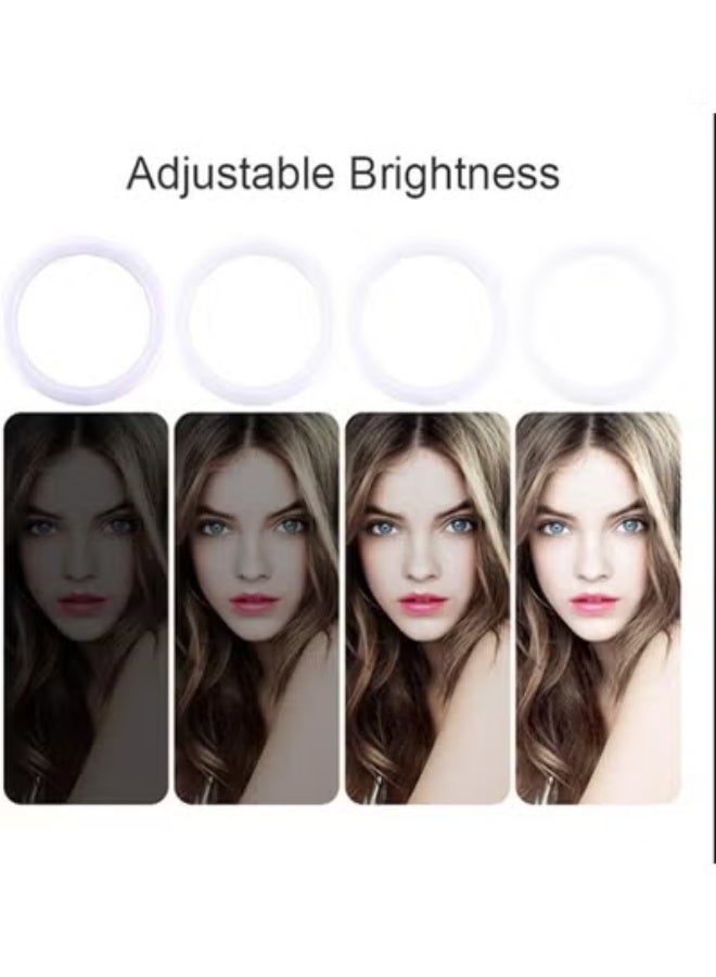 رينج لايت 10 بوصة RGB - إضاءة احترافية متعددة الألوان مع حامل ثلاثي - مثالي لتصوير الفيديوهات، السيلفي، ووضع المكياج - Image 2