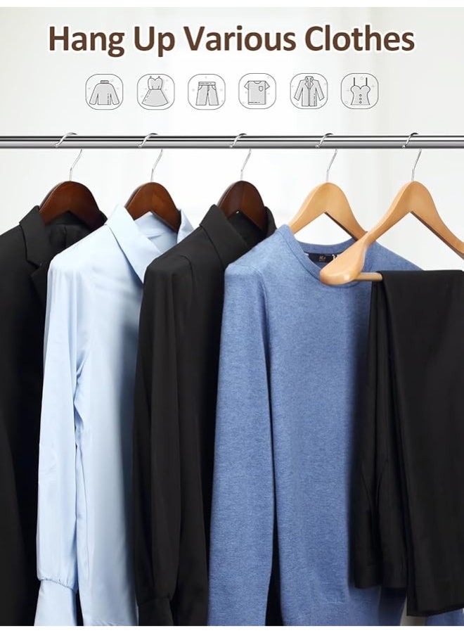 45cm wide wooden hanger set with a wide shoulder - with a 360-degree rotating chrome hook - heavy-duty, non-slip clothes hangers that maintain the shape of the shoulders and can hold up to 10kg. (9) - Image 3