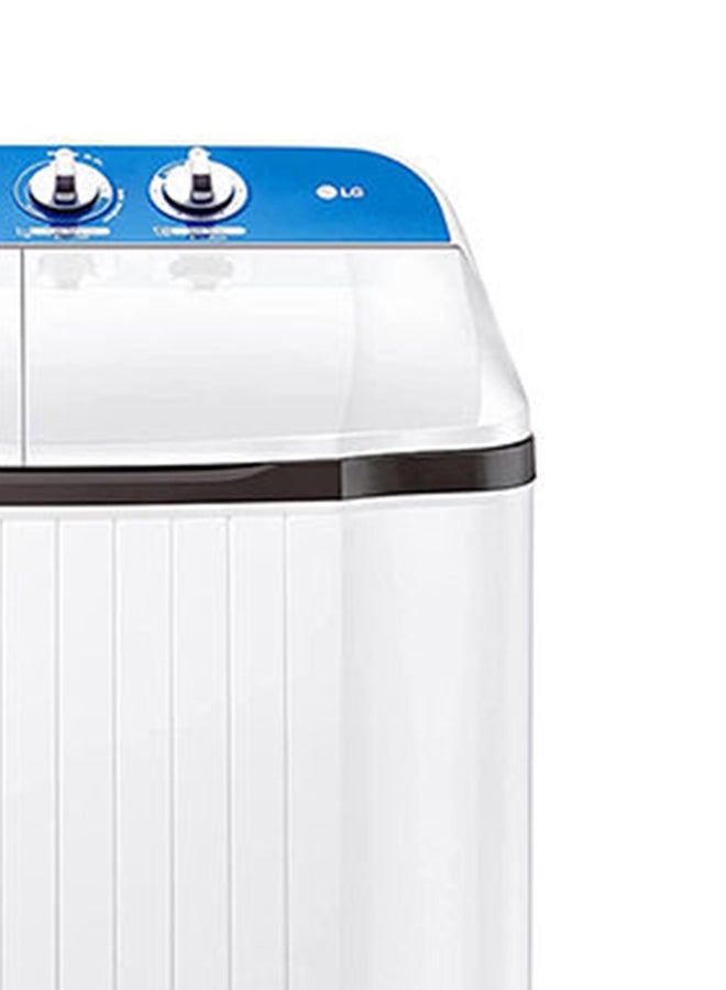 LG 8 Kg Twin Tub Semi Automatic ‎Top Load Washing Machine, Roller Jet & Punch 3 Pulsator, Reduces Clothes Tangling, Wind Jet Spray, Pre Soak, 3 Washing Programs, Power Filter, Wind Dry, Lint Filter P961RON5L White/Black/Blue - Image 3