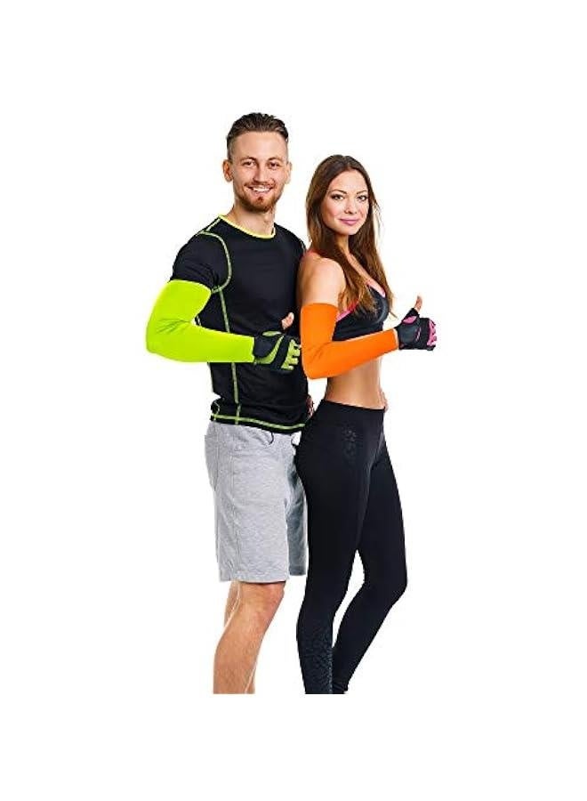 9 Pairs UV Protection Sleeves Cooling Sleeves Long Arm Covers Arm Sleeves for Men and Women - Image 4