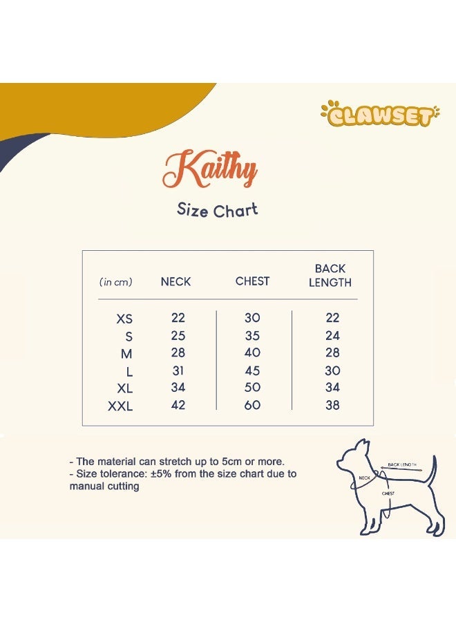 CLAWSET Red Kaithy Dress Pet Cat Dog Dress for Girl Doggy Cats Fancy Adorable Red Dress Princess Doggie Dresses for Small Dogs Skirt Pet - Image 3