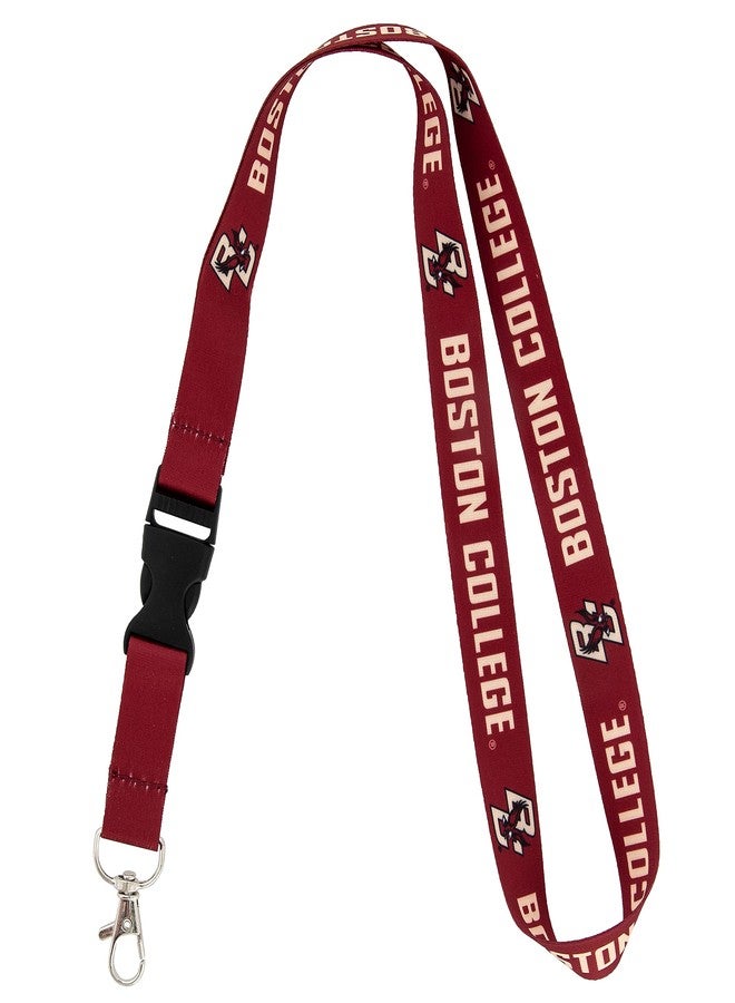 Desert Cactus Boston College Lanyard Car Keys ID Badge Holder Keychain Detachable Breakaway Snap Buckle (Red) - Image 1