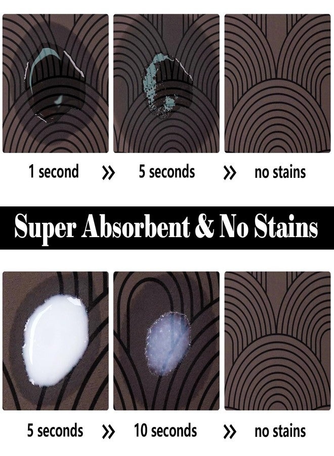 Ayiashiab Dog Food Mats for Floors Absorbent, Pet Cat Food Mat - Quick Dry Dog Bowl Mats for Food and Water, Eco-Friendly Boho Pet Supplies - Image 2