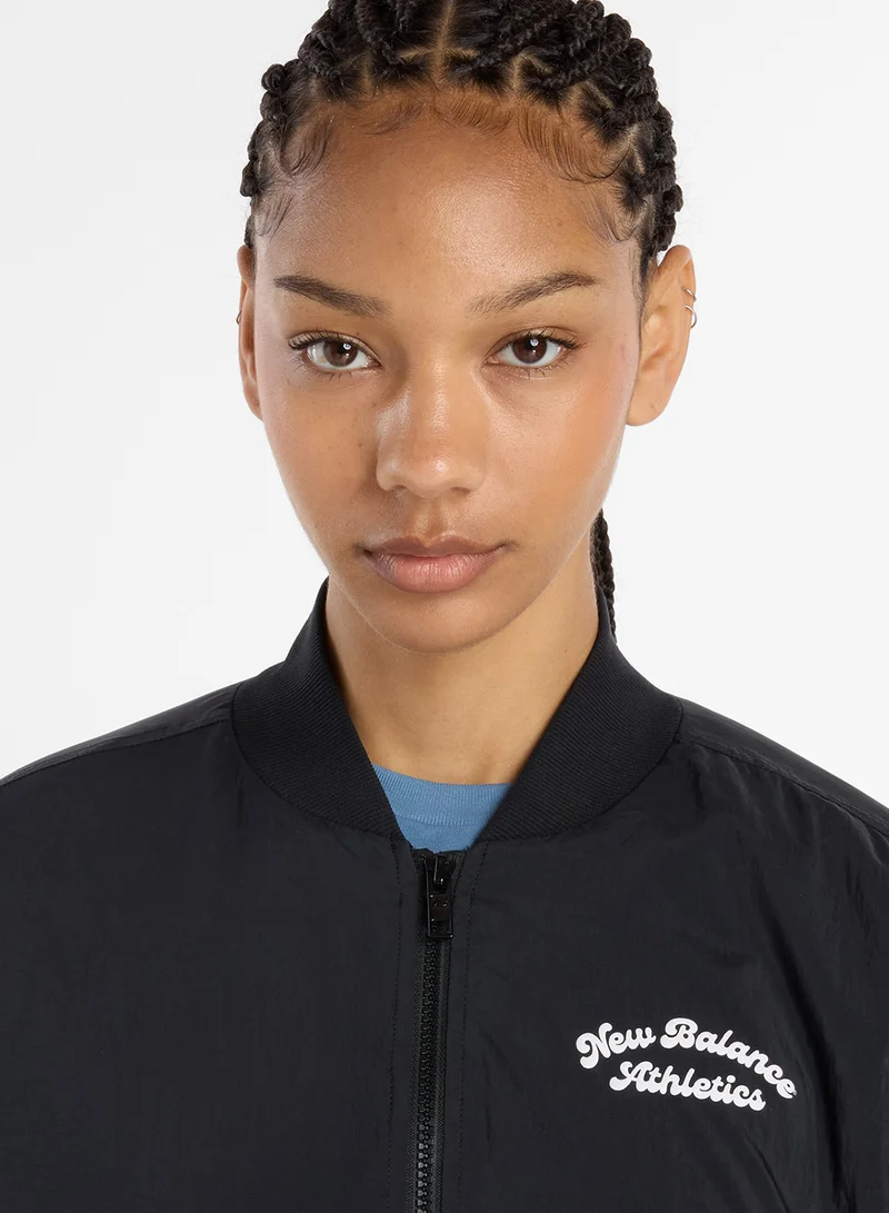 New Balance Linear Heritage Woven Bomber Jacket