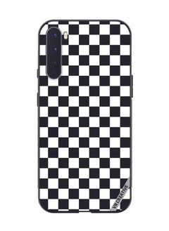 VR CREATIVE Protective Case Cover For OnePlus Nord Black And White Box Design Multicolour  - Image 1