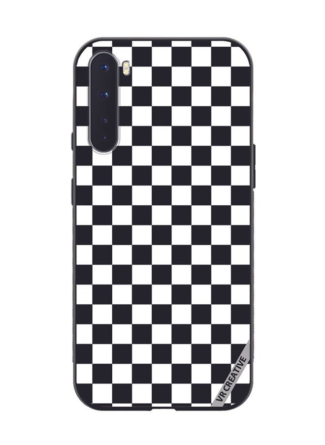VR CREATIVE - Protective Case Cover For OnePlus Nord Black And White Box Design Multicolour - Image 1