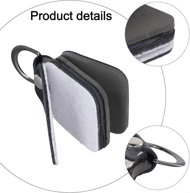 Reusable Leather Cotton Fly Drying Patch Holder Case For Dry Flies Fishing - Image 3