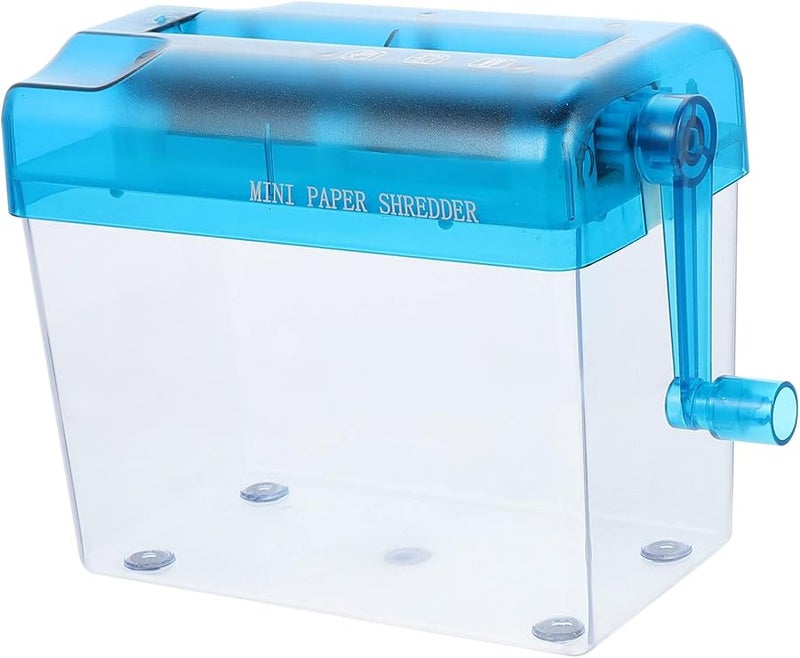 Mini Paper Shredder Manual Office Home Use Small Light Portable for School Family - Image 1