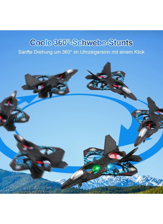 null - Vertical takeoff drone - L0712 remote control military drone with LED lights and extra batteries, suitable for children and adults - Image 1