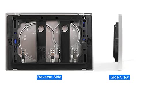 VALLVATER Dual-Flush Actuator Plate for Concealed Cisterns Matte Chrome Compatible With 115.770.JQ.5 Sigma01 Wall Mount Toilets Series - Image 4