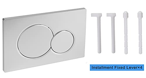 VALLVATER Dual-Flush Actuator Plate for Concealed Cisterns Matte Chrome Compatible With 115.770.JQ.5 Sigma01 Wall Mount Toilets Series - Image 2