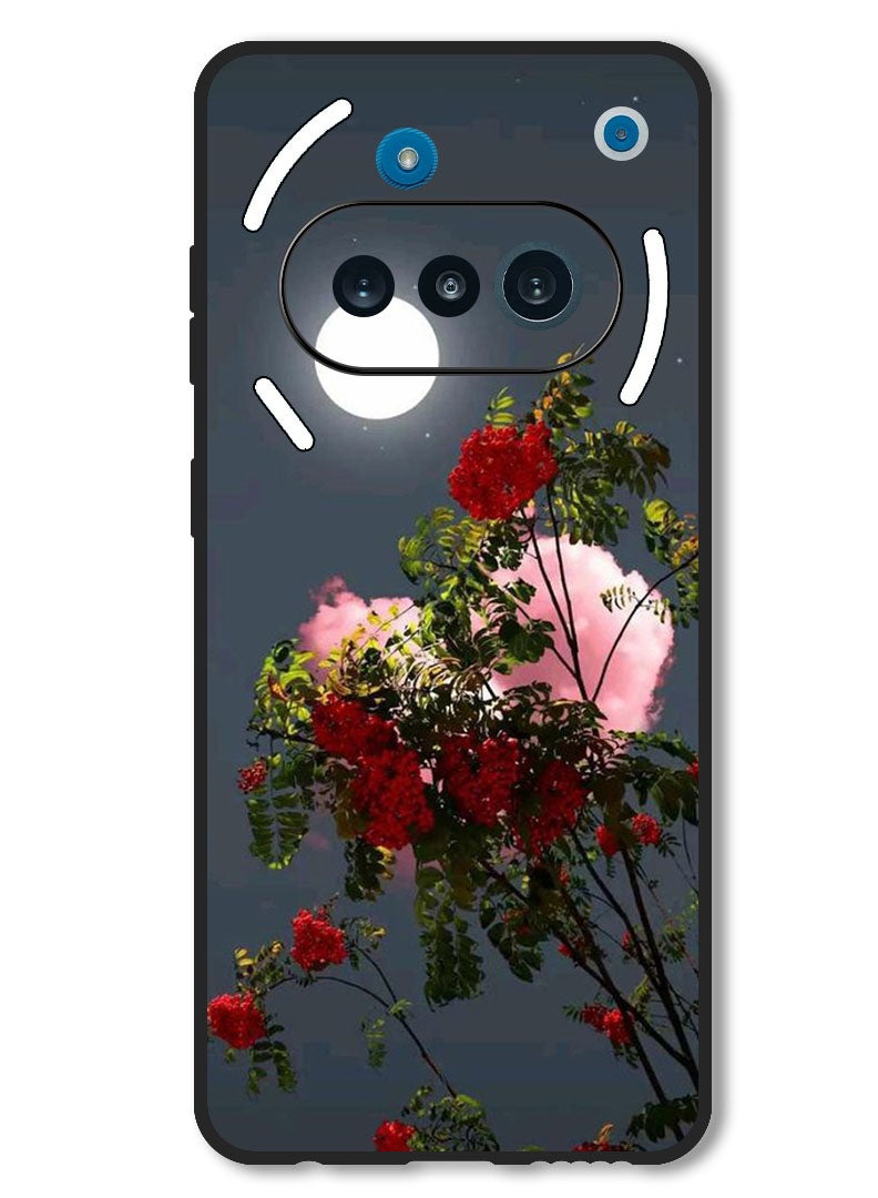 Theodor Case Compatible with Nothing Phone 3a Protection Shockproof Bumper Cover Moon Shining - Image 1