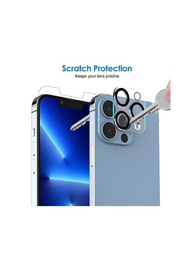 Jetech Screen Protector For Iphone 13 Pro 6.1-Inch With Camera Lens Protector (Not For Iphone 13), Easy-Installation Tool, Tempered Glass Film, 2-Pack Each - Image 4