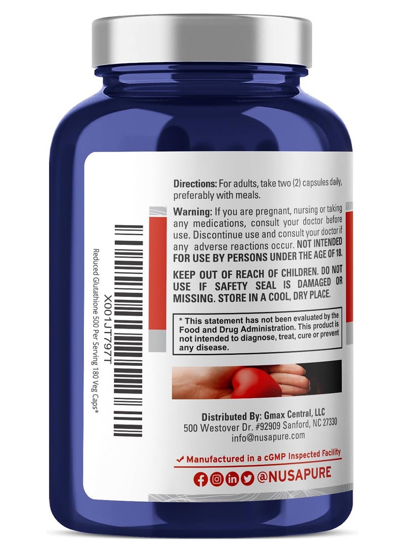 نوسابيور جلوتاثيون مخفض 500 ملجم 180 كبسولة نباتية - Image 3