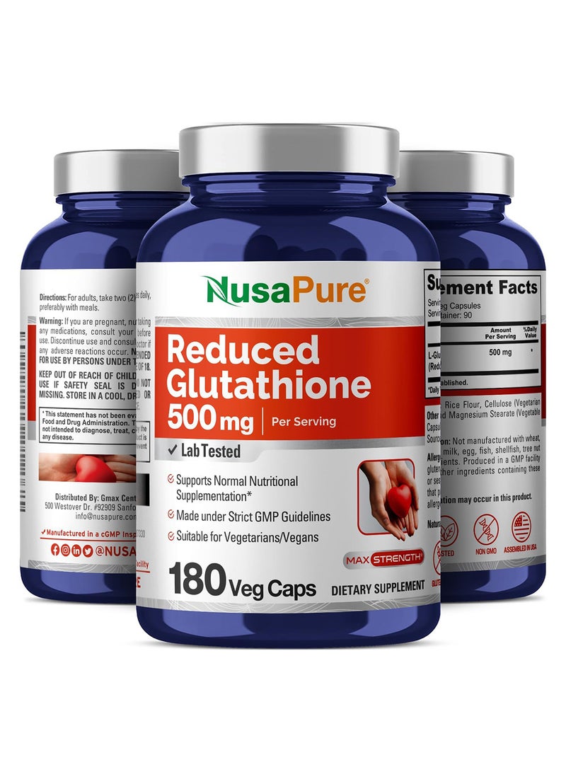 نوسابيور جلوتاثيون مخفض 500 ملجم 180 كبسولة نباتية - Image 4