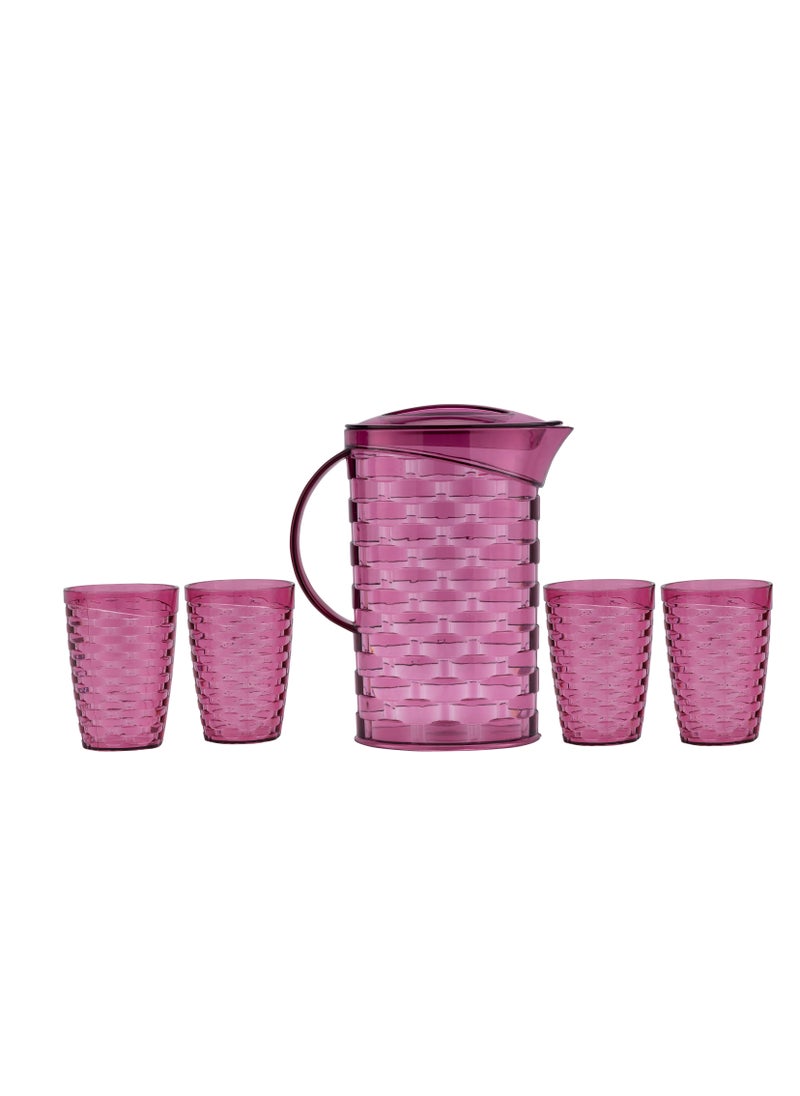 DELCASA مجموعة مشروبات ديلكاسا إليز 5 قطع  - Image 3