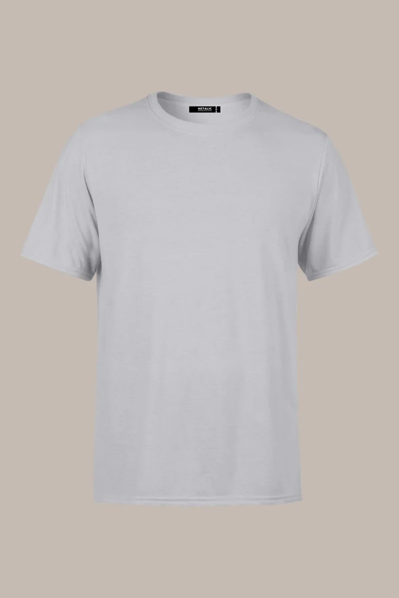 mmetalic Men's Multicolored T-Shirt Regular Fit Relaxed Cut Crew Neck 3-Piece Basic T-Shirt Pack
