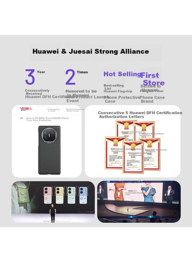 Defense Magnetic Full Cover Light Leather Protective Case For Huawei Mate 70 Pro, Universal For 70 Pro+ Feather White - Image 2