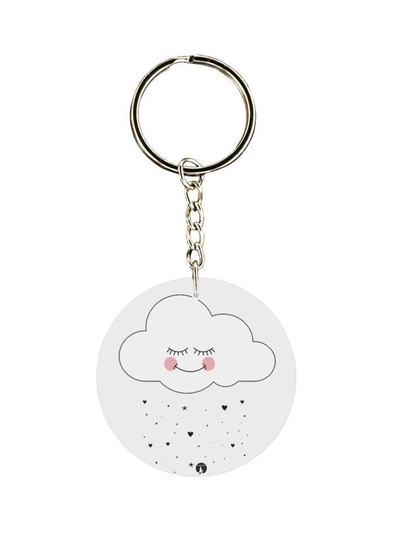 Cartoon Themed Single Sided Keychain