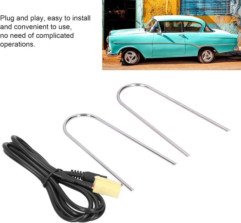 klarako 3.5mm Jack AUX Input Cable Cord ABS + Aluminum Alloy with Install Remove Tool Replacement for Grande Punto/500 6klarako Pin - Image 3