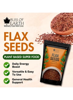 BLISS OF EARTH Chia Seeds and Flaxseed Combo for Weight Loss Raw Plant Based Seeds for Planting High Protein Superfood Flax Seeds and Chia Seed Fiber and Omega 3 Rich Seeds for Tea Smoothie and Baking 100gm Each  - Image 3