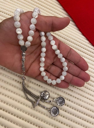 Natural Seashell Prayer Beads For Men 51 Beads Size 7.7mm - pzsku/Z30475EEE608C1377B934Z/45/_/1703292748/2018c217-211f-4ead-a3a0-f616a65b5195