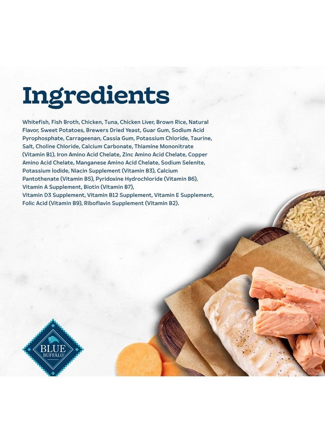 بلو بافلو طعام القطط الرطب من بلو بافالو تاستفولز، مصنوع من مكونات طبيعية، سمك المحيط وطبق التونة، علب 5.5 أونصة (24 علبة) - Image 5